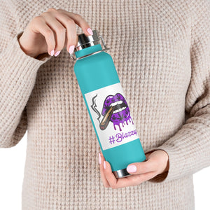 #BLAZZUP Scary Drip Purple  22oz Vacuum Insulated Bottle