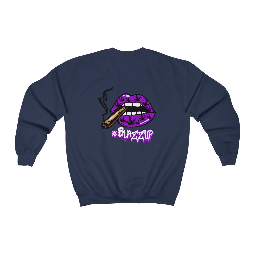 #Blazzup Purple Unisex Heavy Blend™ Crewneck Sweatshirt