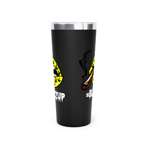 Yellow #Blazzup Copper Vacuum Insulated Tumbler, 22oz