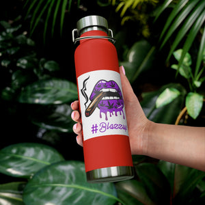 #BLAZZUP Scary Drip Purple  22oz Vacuum Insulated Bottle