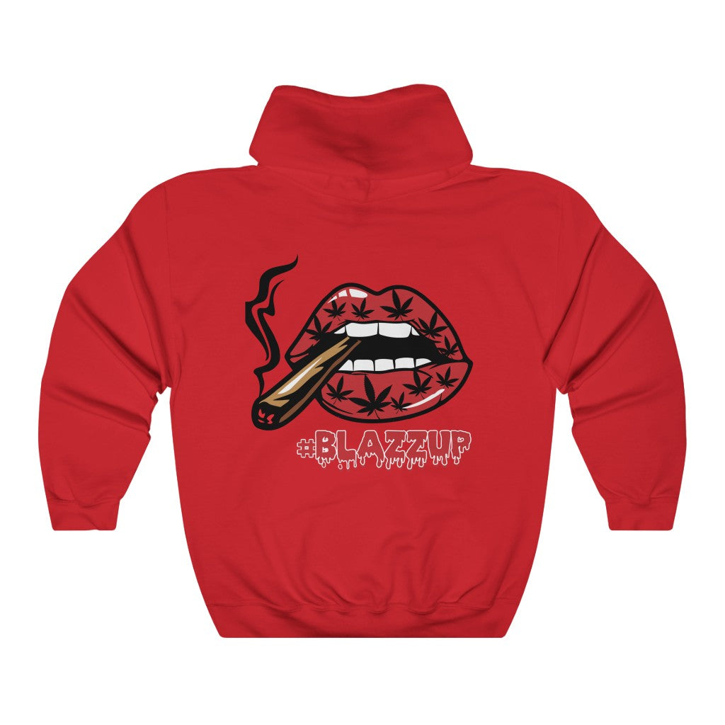 Red #Blazzup™ Hooded Sweatshirt