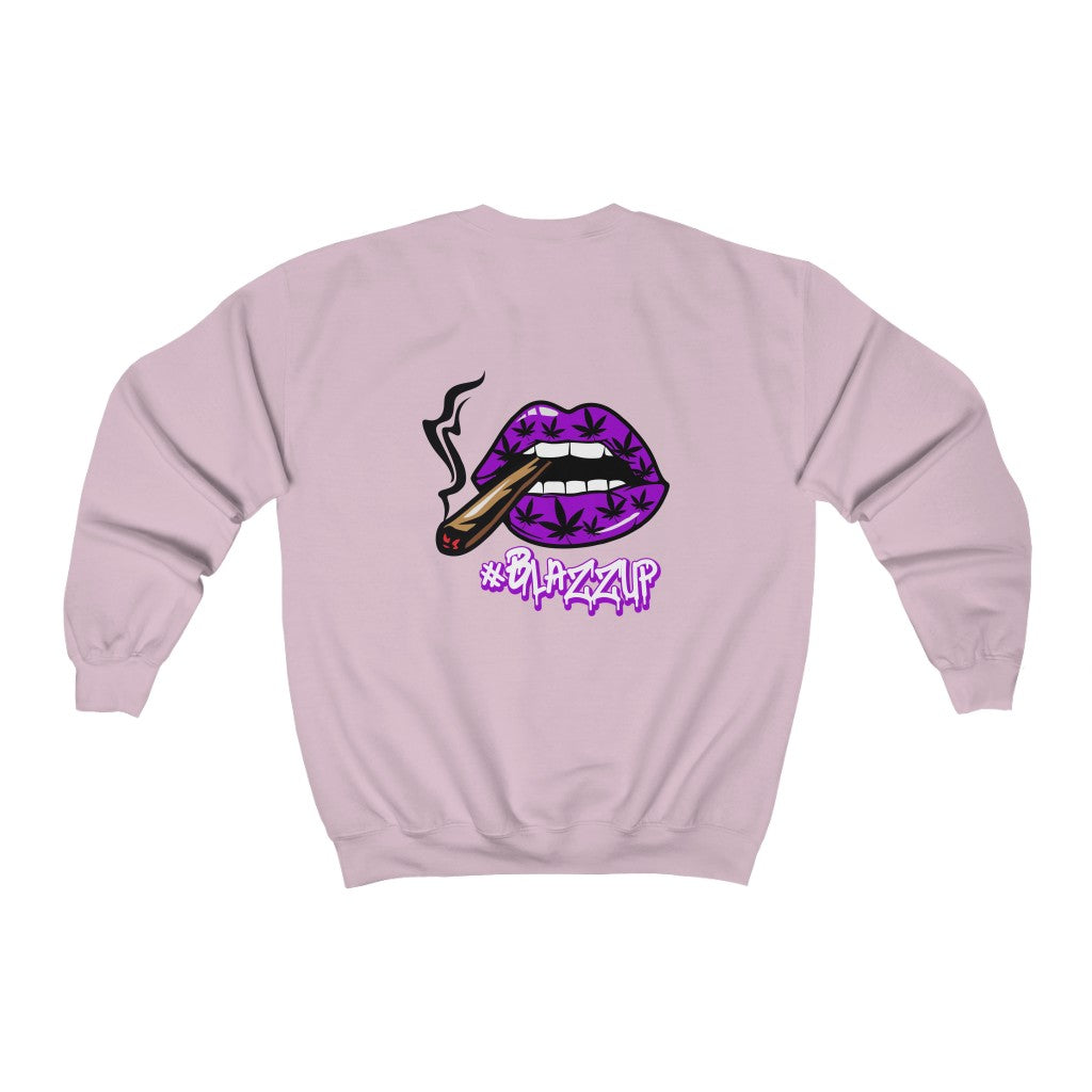 #Blazzup Purple Unisex Heavy Blend™ Crewneck Sweatshirt