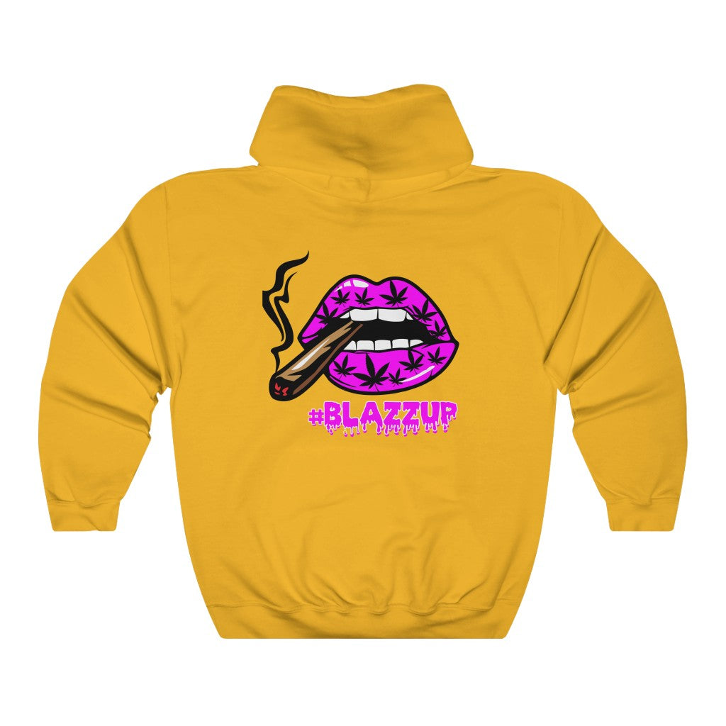 Pink #Blazzup  Hooded Sweatshirt