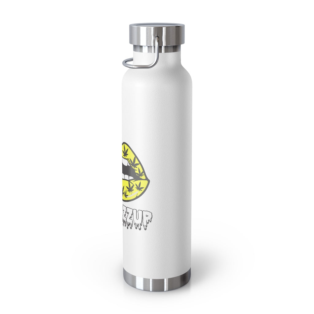 #Blazzup Yellow/white drip 22oz Vacuum Insulated Bottle