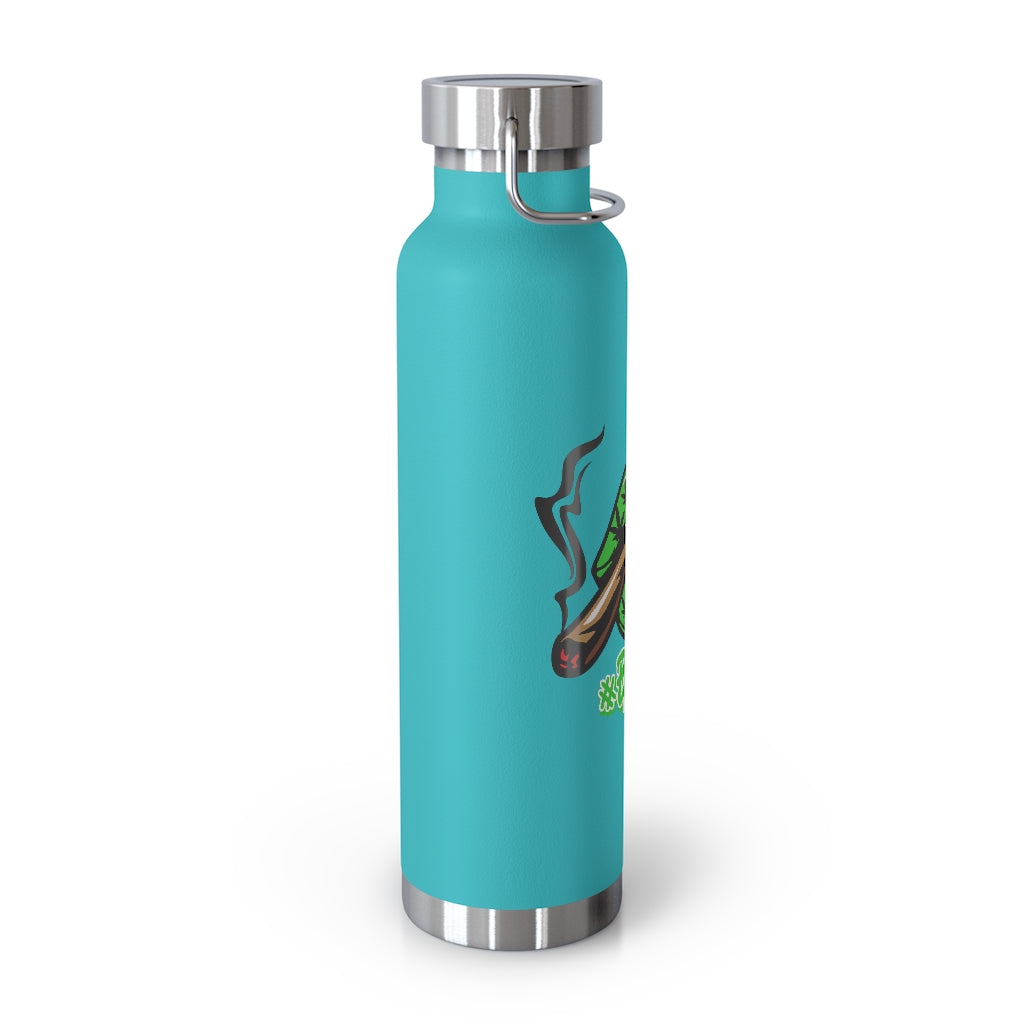 #Blazzup Classic Drip  Green 22oz Vacuum Insulated Bottle