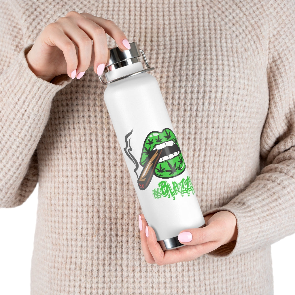 #Blazzup Classic Drip  Green 22oz Vacuum Insulated Bottle