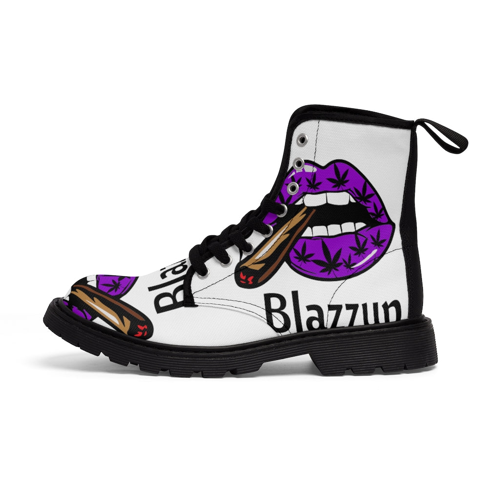 #Blazzup Purple  Classic Women's Canvas Boots