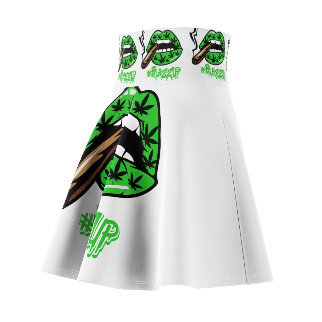 #BLAZZUP Classy Drip Green Women's Skater Skirt