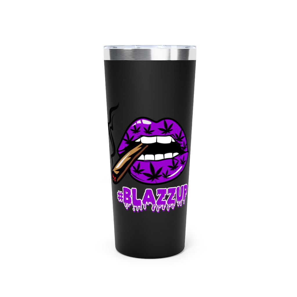 #BLAZZUP Purple Spooky Drip Copper Vacuum Insulated Tumbler, 22oz