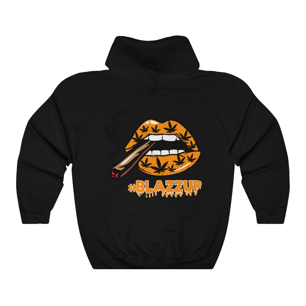 Orange #Blazzup  ™ Hooded Sweatshirt