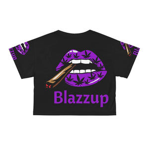 Classic Purple Blazzup Crop Tee