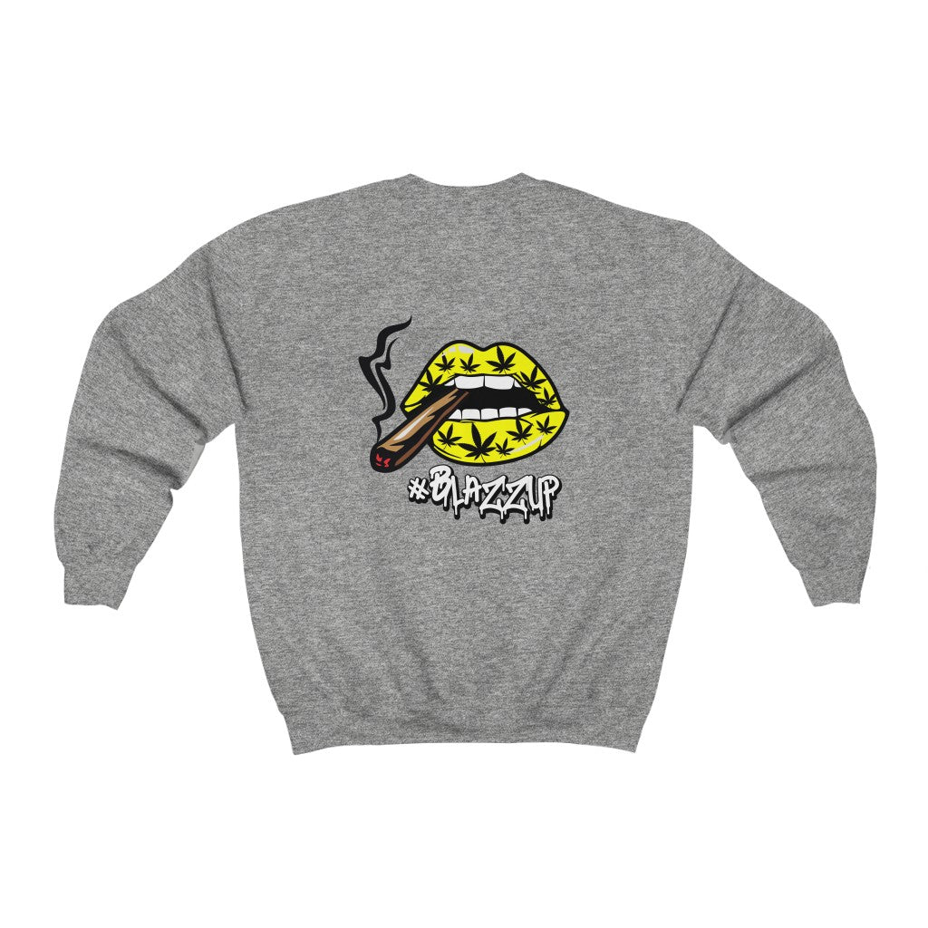 #Blazzup Yellow Unisex Heavy Blend™ Crewneck Sweatshirt