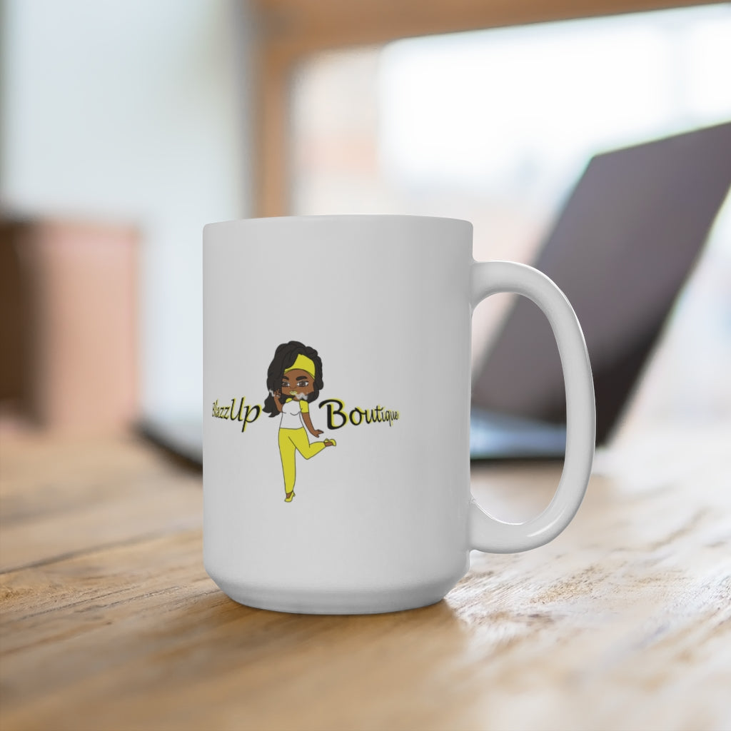 Sativa Girl  Yellow Ceramic Mug 15oz