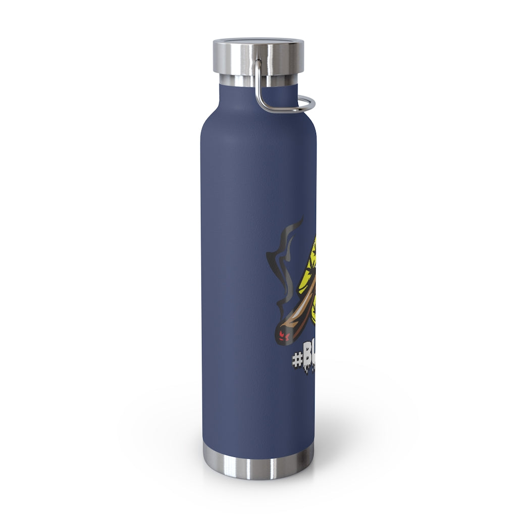 #Blazzup Yellow/white drip 22oz Vacuum Insulated Bottle