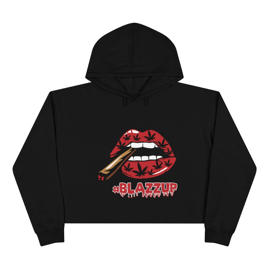 Red Crop Hoodie