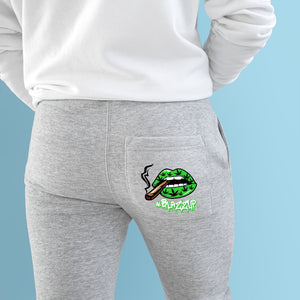 Green Blazzup print Classy print white letters Premium Fleece Joggers