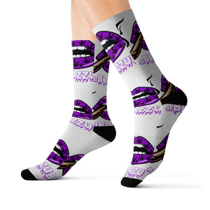 #Blazzup Purple Sublimation Socks