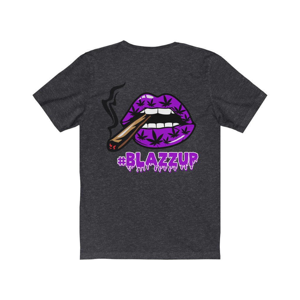 Purple #Blazzup spooky Drip Unisex Jersey Short Sleeve Tee