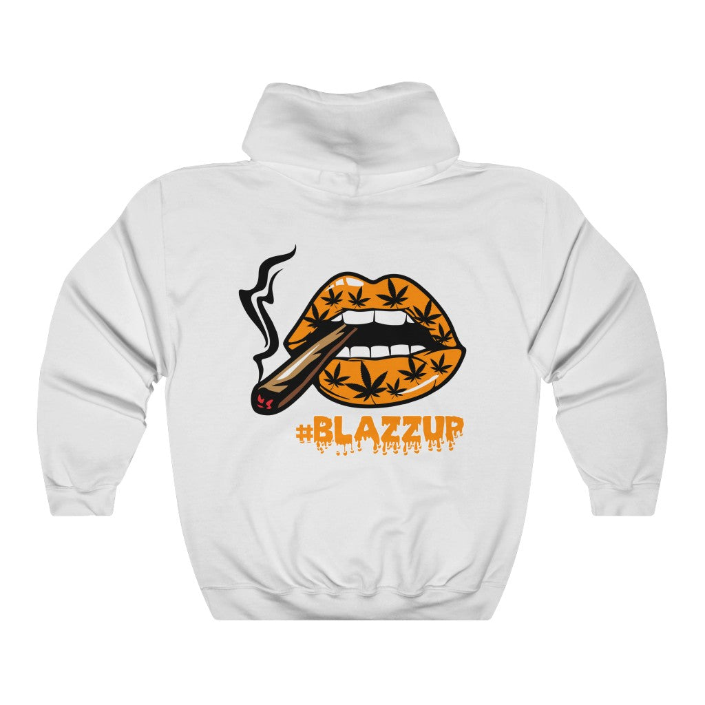 Orange #Blazzup  ™ Hooded Sweatshirt
