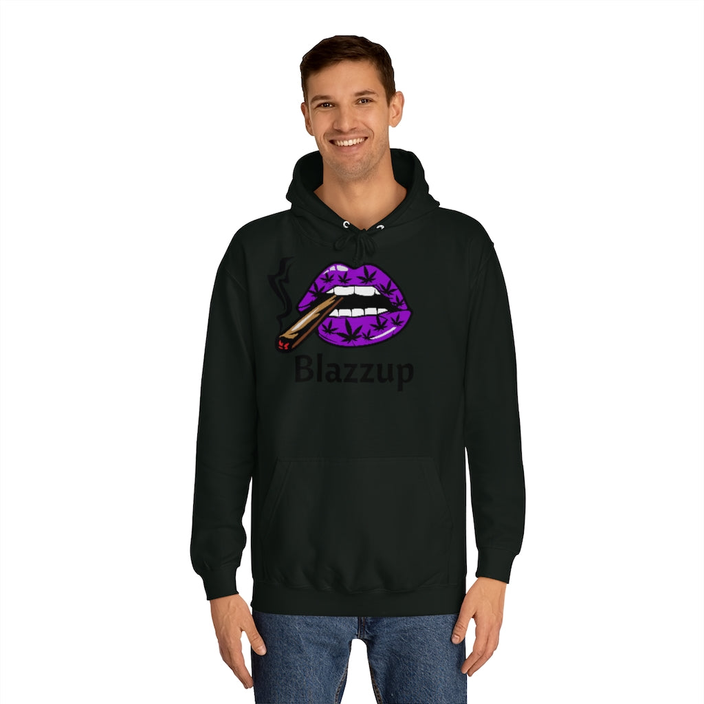 Blazzup Classic Print  Unisex College Hoodie