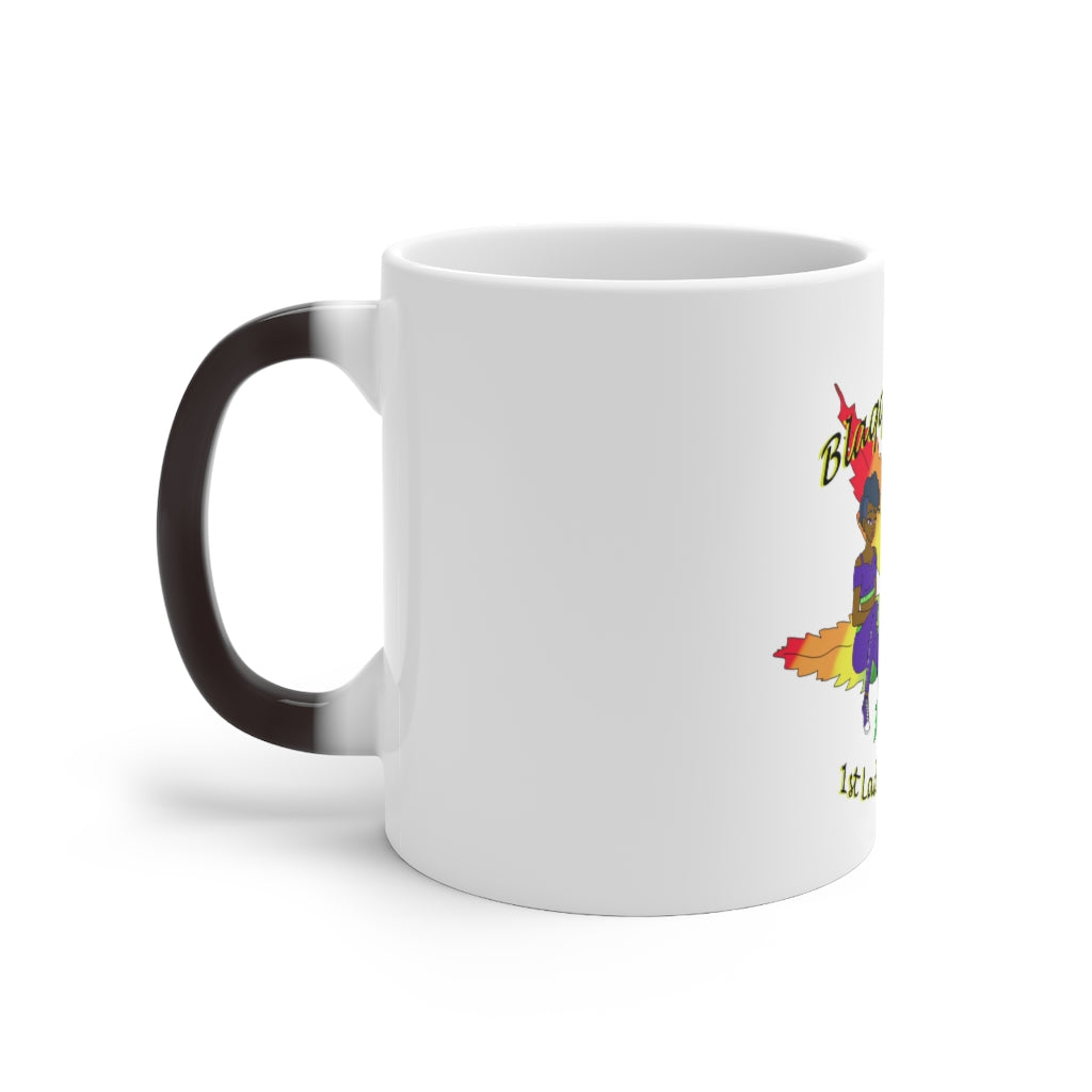 1st Ladies Of Cannabis Rainbow leaf Color Changing Mug