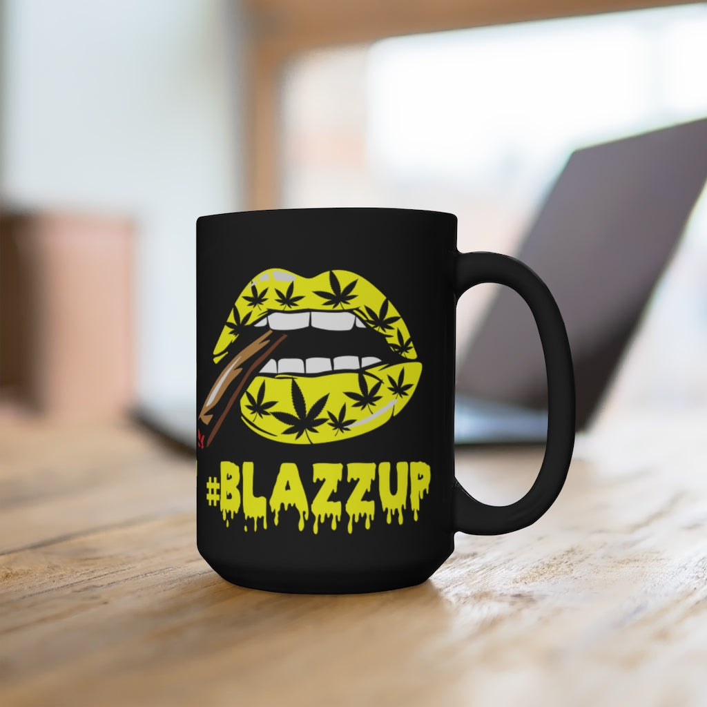 #Blazzup Yellow Spooky Drip  Mug 15oz