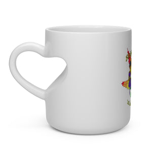 1st Ladies OF Cannabis Rainbow leaf Heart Shape Mug