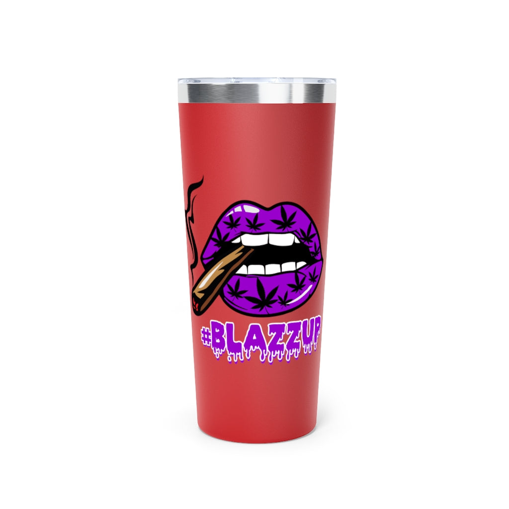 #BLAZZUP Purple Spooky Drip Copper Vacuum Insulated Tumbler, 22oz