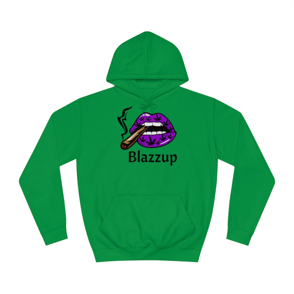 Blazzup Classic Print  Unisex College Hoodie