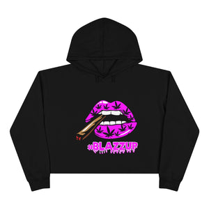 Purple #Blazzup Crop Hoodie