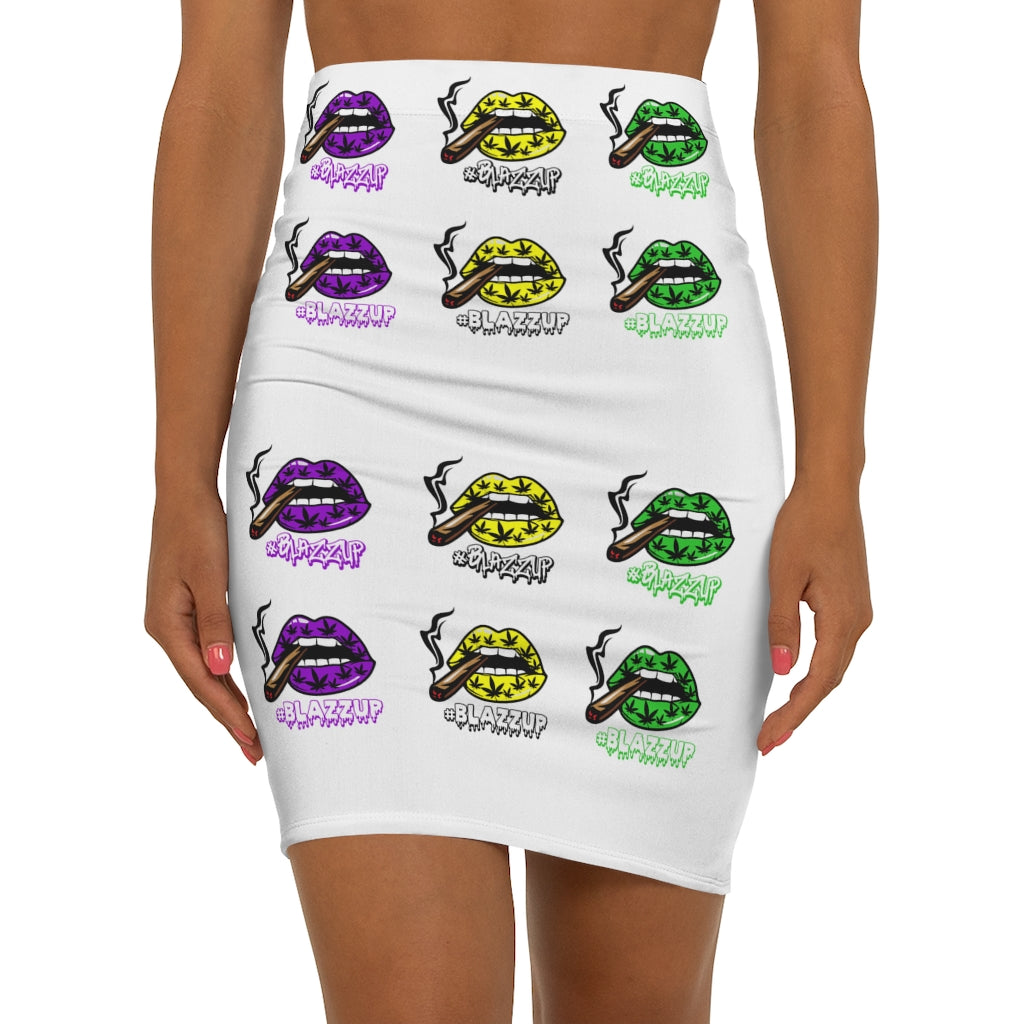 All #Blazzup  Logo Print Women's Mini Skirt