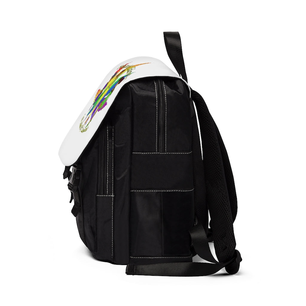 1st ladies Of Cannabis Rainbow leaf Shoulder Backpack