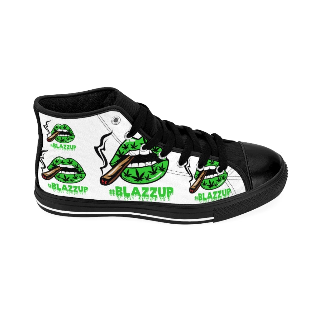 #Blazzup Green Spooky Drip Women's High-top Sneakers