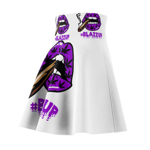 #Blazzup Purple Spooky Drip Women's Skater Skirt