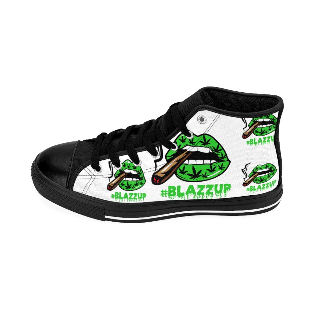 #Blazzup Green Spooky Drip Women's High-top Sneakers