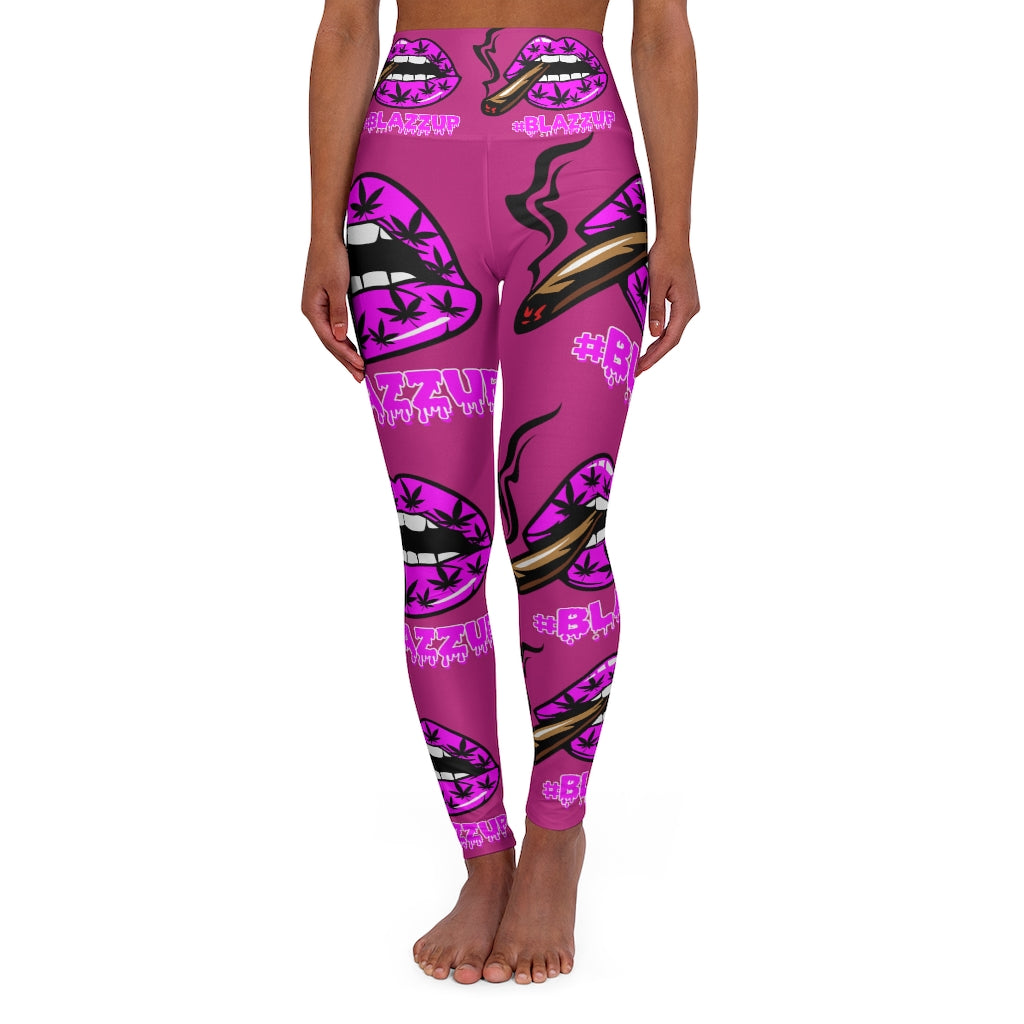 Pink High Waisted Yoga Leggings