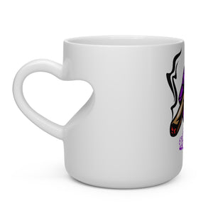 Purple #Blazzup Classy drip Heart Shape Mug