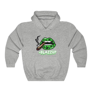 #Blazzup Green Spooky Drip Male Heavy Blend™ Hooded Sweatshirt