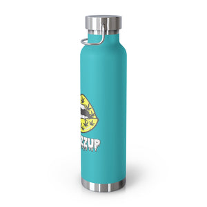 #Blazzup Yellow/white drip 22oz Vacuum Insulated Bottle