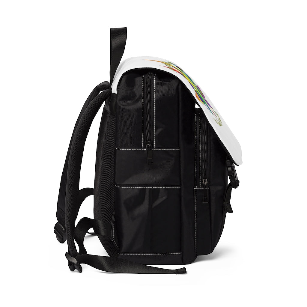 1st ladies Of Cannabis Rainbow leaf Shoulder Backpack