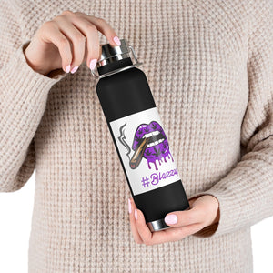 #BLAZZUP Scary Drip Purple  22oz Vacuum Insulated Bottle