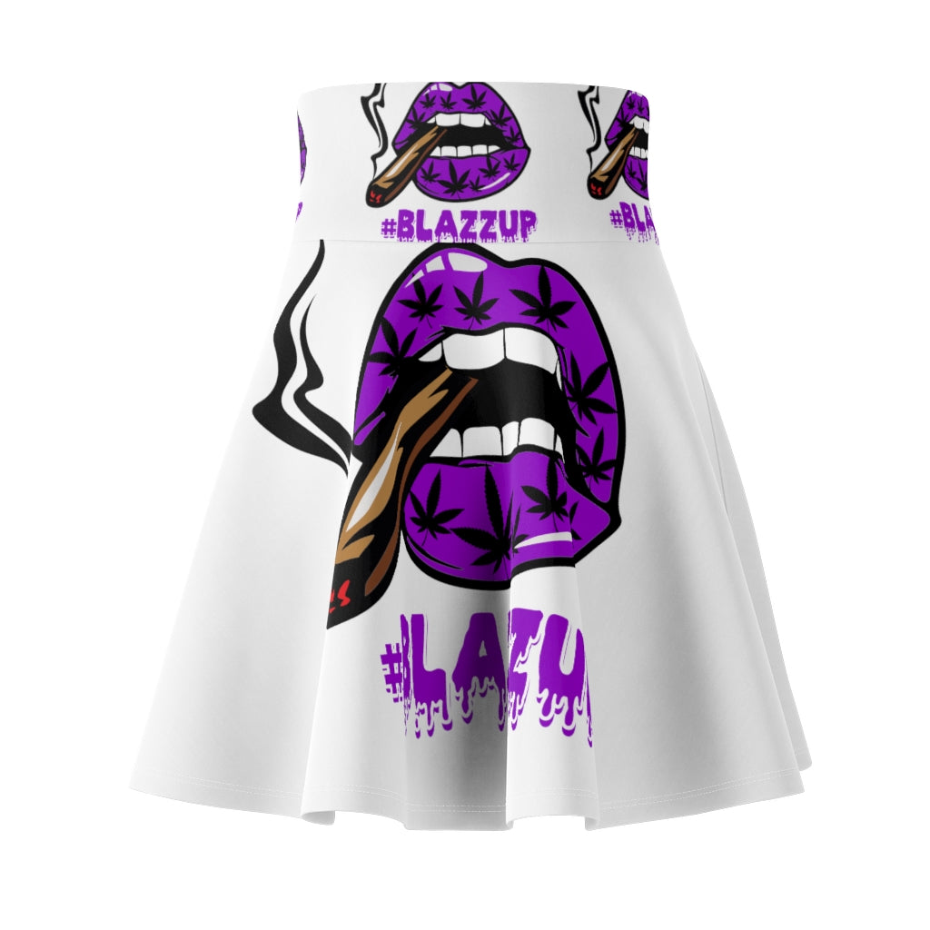 #Blazzup Purple Spooky Drip Women's Skater Skirt