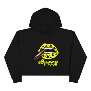 Classy drip yellow Crop Hoodie