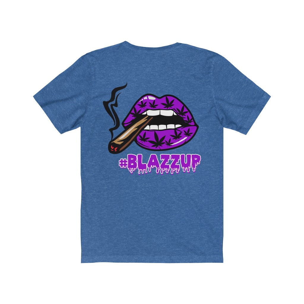 Purple #Blazzup spooky Drip Unisex Jersey Short Sleeve Tee