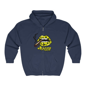 #BlazzUP Classy Drip Yellow  Unisex Heavy Blend™ Full Zip Hooded Sweatshirt