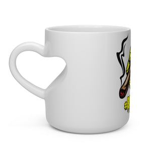 Yellow #Blazzup Heart Shape Mug