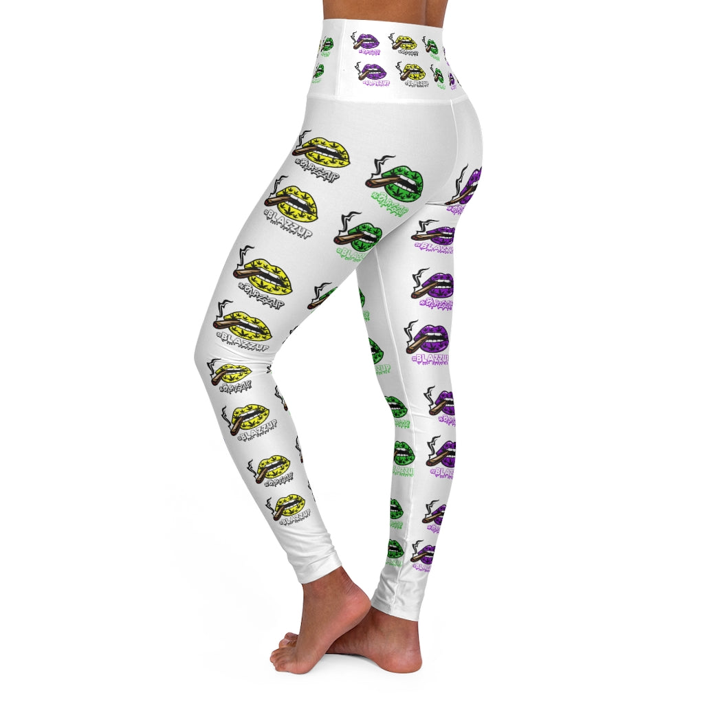 AYE #Blazzup All Logo Waisted Yoga Leggings