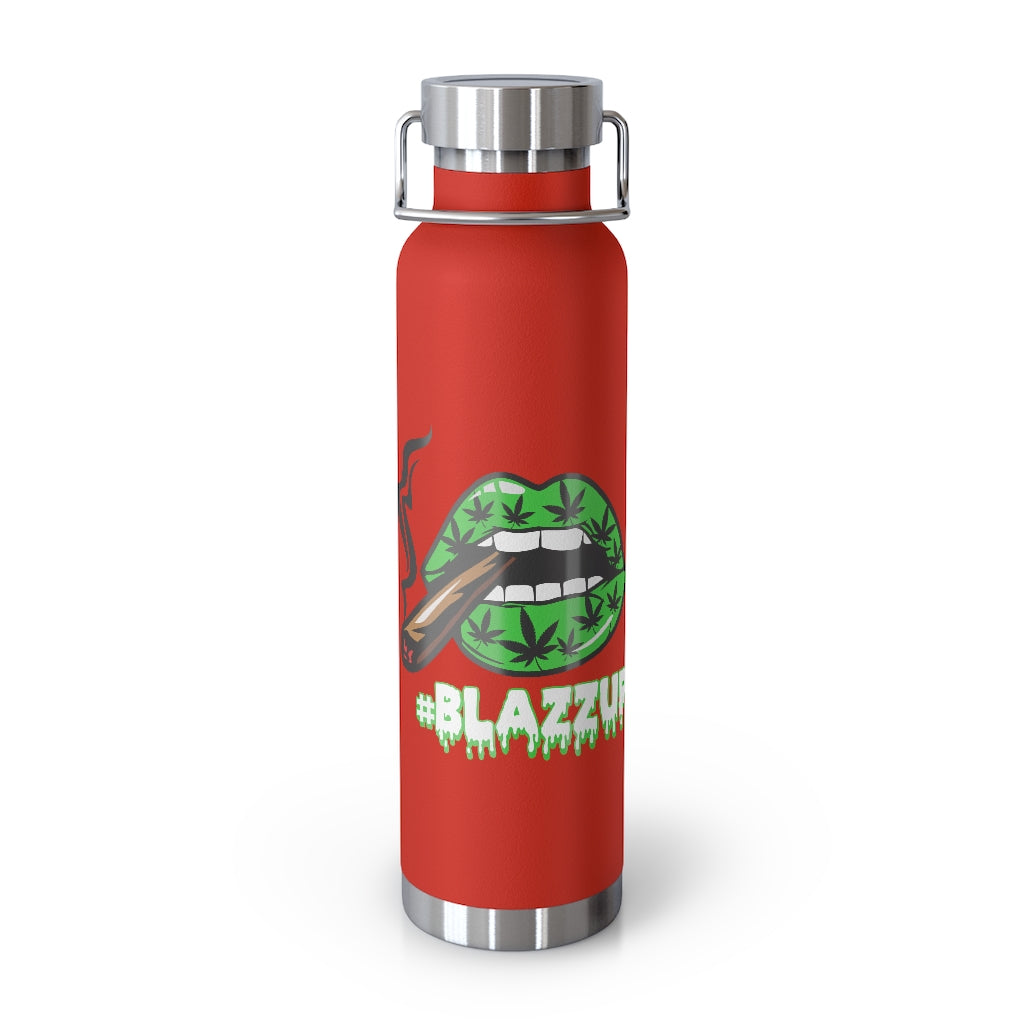 #Blazzup Spooky Drip green/white 22oz Vacuum Insulated Bottle