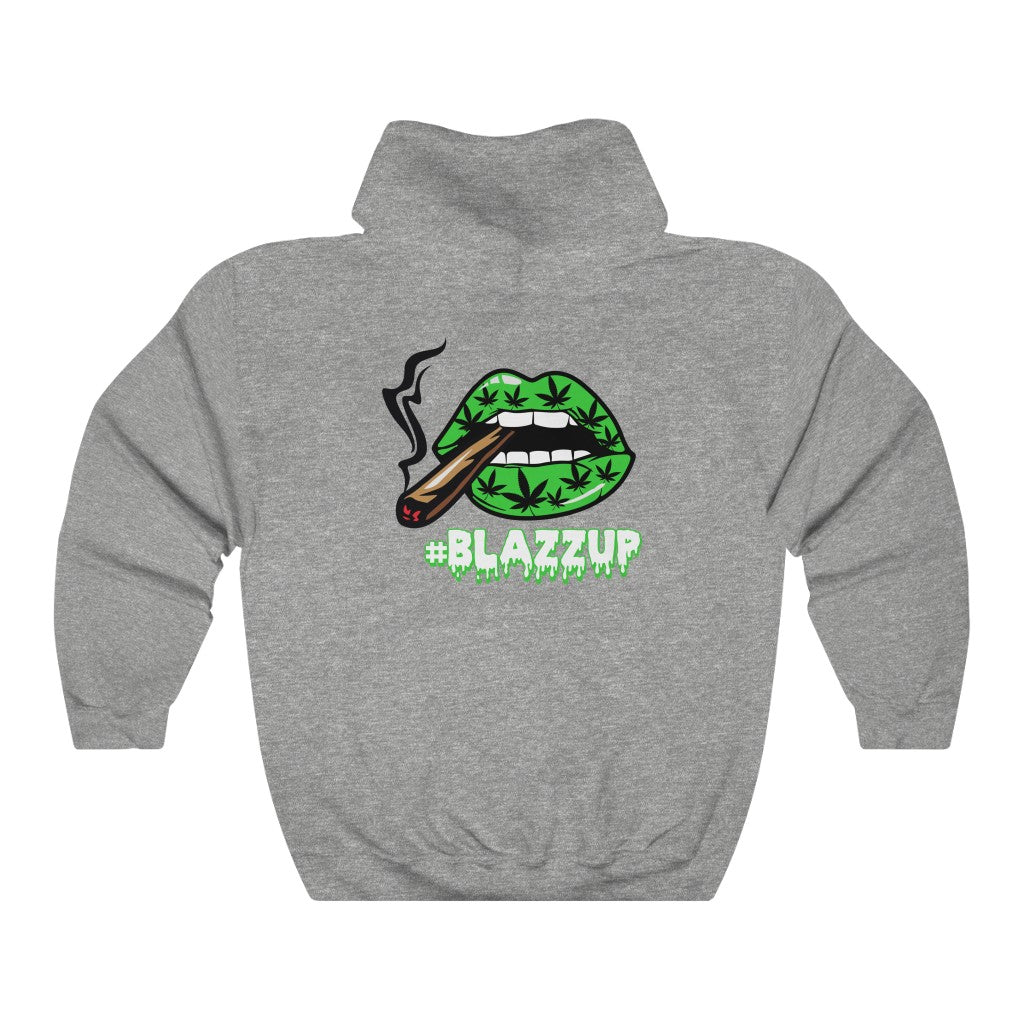 #Blazzup Green Spooky Drip Male Heavy Blend™ Hooded Sweatshirt