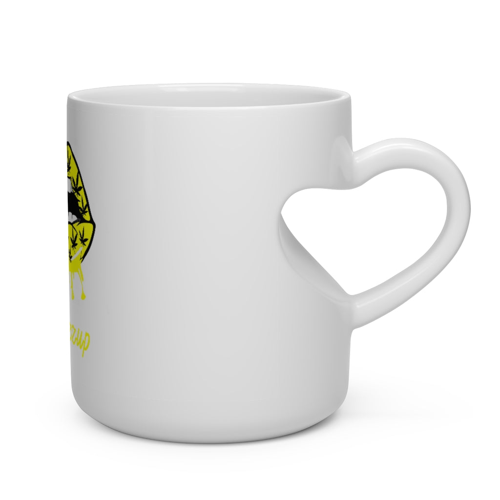 #Blazzup Yellow Bestie's Ugly Drip   Heart Shape Mug